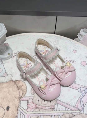 蝴蝶结洛丽塔学生小皮鞋原创小众可爱奶芙lo鞋lolita低跟圆头单鞋