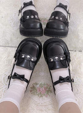 玛丽珍水手服jk制服小皮鞋平底lo鞋日系学生可爱原创洛丽塔鞋子女