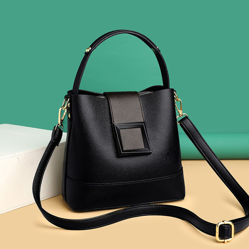 包包2025新款春季百搭水桶包时尚潮单肩手提包洋气大容量斜挎女包