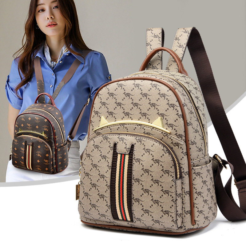 跨境大容量双肩包女2025时尚气质中年妈妈包百搭潮流软皮手提背包,箱包皮具/热销女包/男包,双肩背包,淘宝优惠券,粉丝福利购,淘宝优惠卷