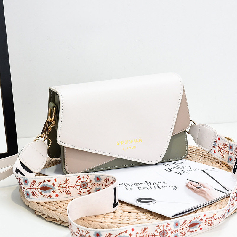 2024春季新品韩版时尚潮流女款撞色大容量单肩斜挎小方包一件时尚,箱包皮具/热销女包/男包,单肩包,淘宝优惠券,粉丝福利购,淘宝优惠卷