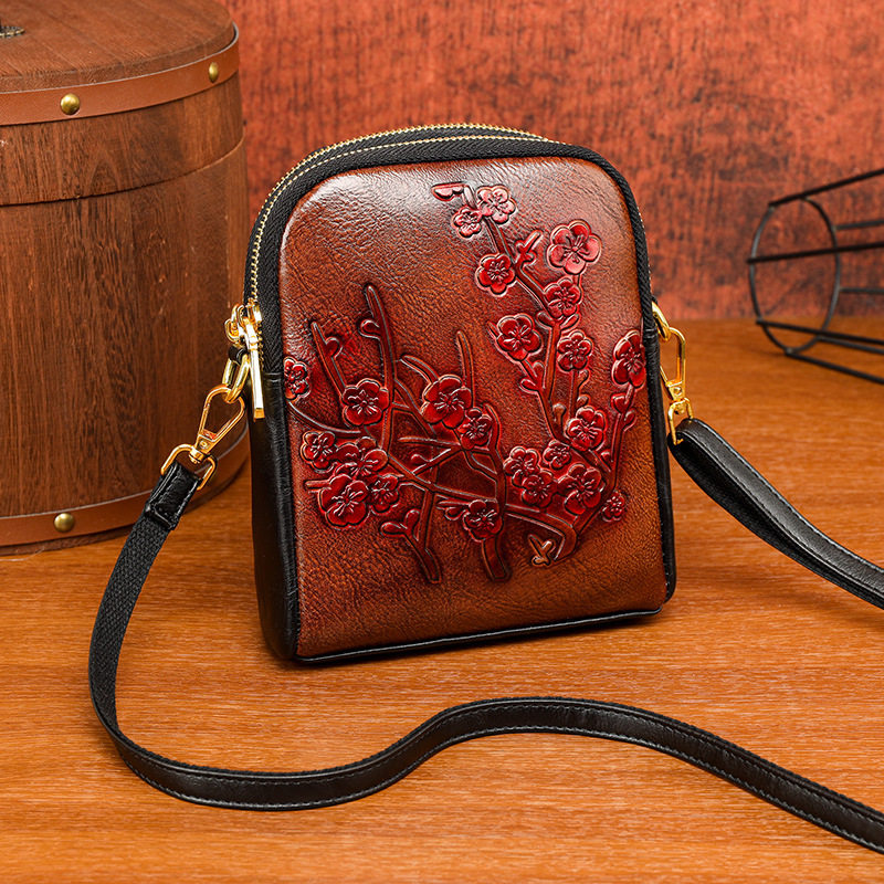 单肩包跨境皮雕印花民族风斜挎包女士零钱手机通勤休闲包包,箱包皮具/热销女包/男包,单肩包,淘宝优惠券,粉丝福利购,淘宝优惠卷