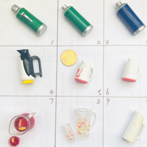 re-ment早期绝版食玩散货 茶壶茶杯 水壶