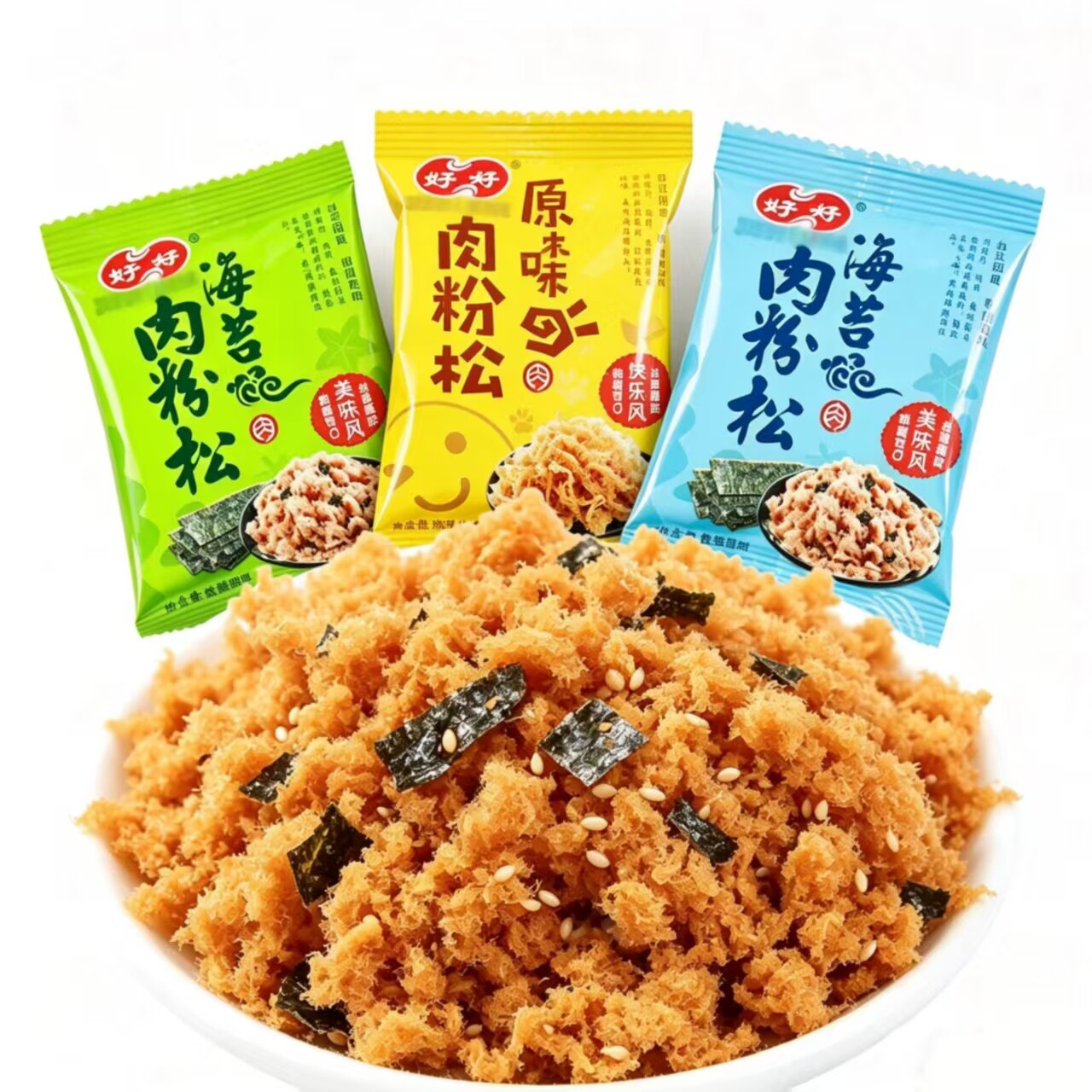 好好牌肉粉松原味海苔味寿司搭档