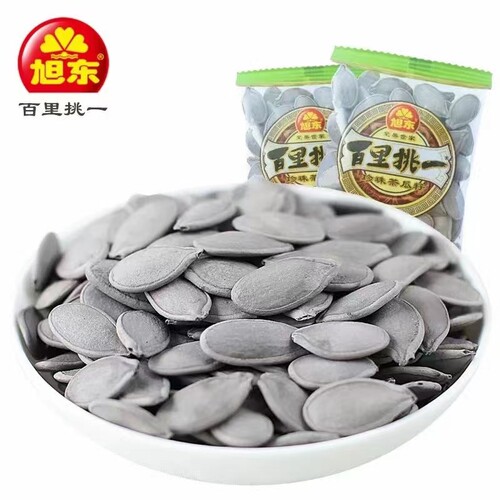 旭东珍珠茶瓜子百里挑一茶味白瓜籽独立小包装绿茶南瓜子坚果炒货