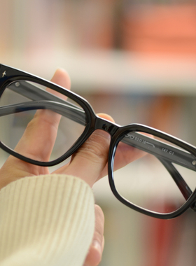 GM新款黑框ojo眼镜框超轻TR90星空系列防蓝光韩版网红素颜配度数