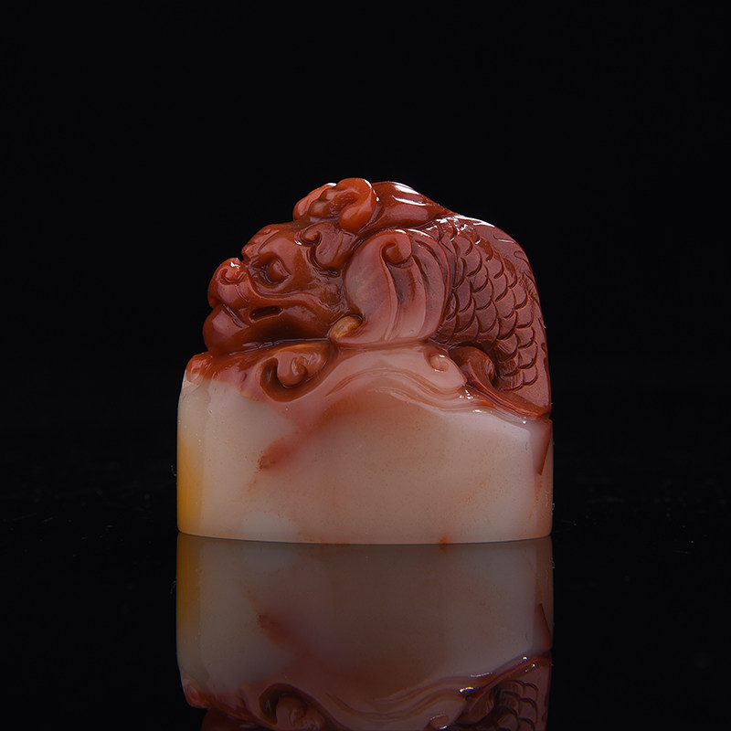 西泠印社 寿山石螭龙钮随形章印材印石孤品藏书章引首章压角章书画国画印章篆刻石材石料送礼收藏