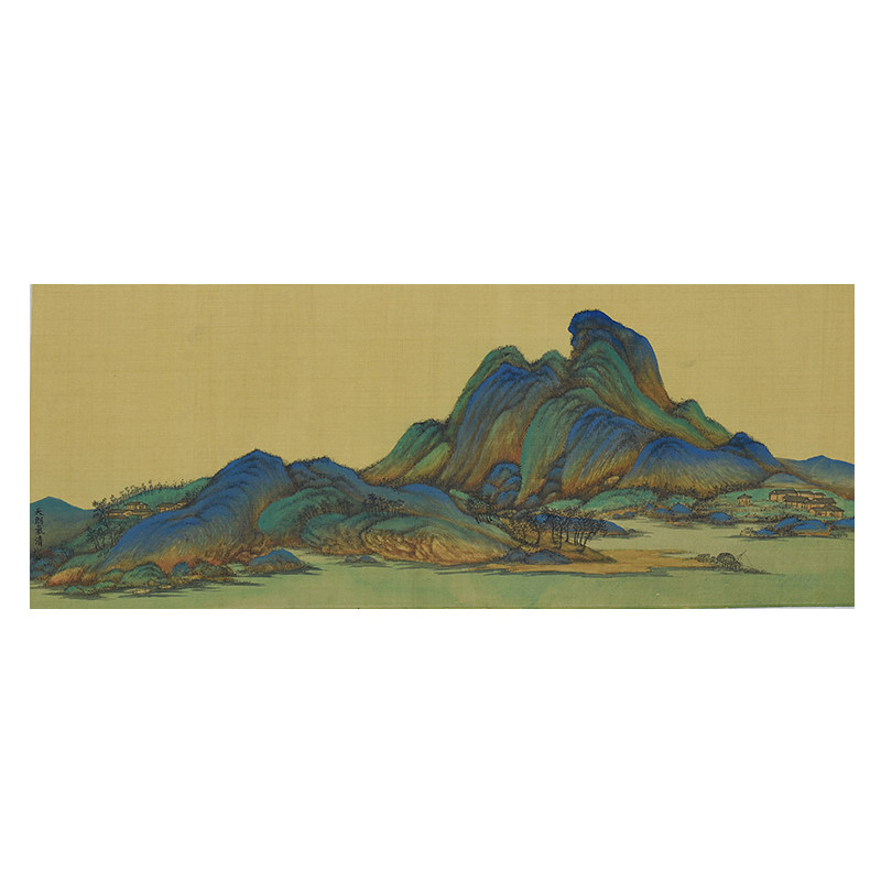 西泠印社社员 姚伟荣绢本国画《天朗气清》新中式客厅书房茶室挂画装饰画名家字画送礼收藏