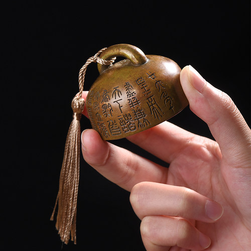 西泠印社秦始皇诏文权铜文镇