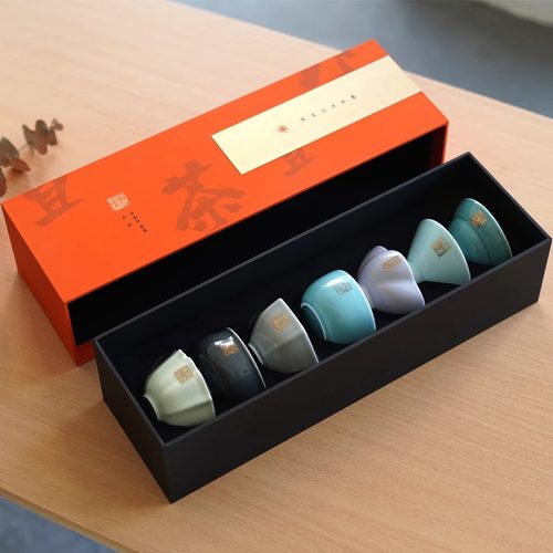 西泠印社且茶且印茶具茶饼套装