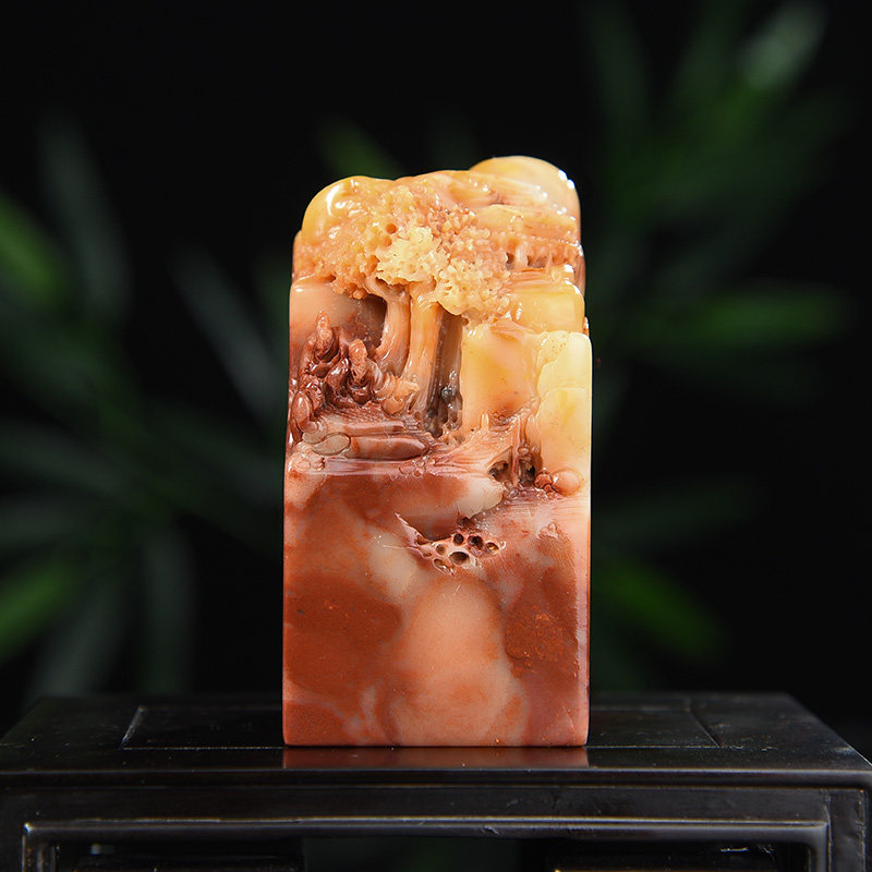 西泠印社 寿山石深浮雕钮方章印材书法国画藏书章压角章引首章金石印章篆刻石材印石送礼收藏