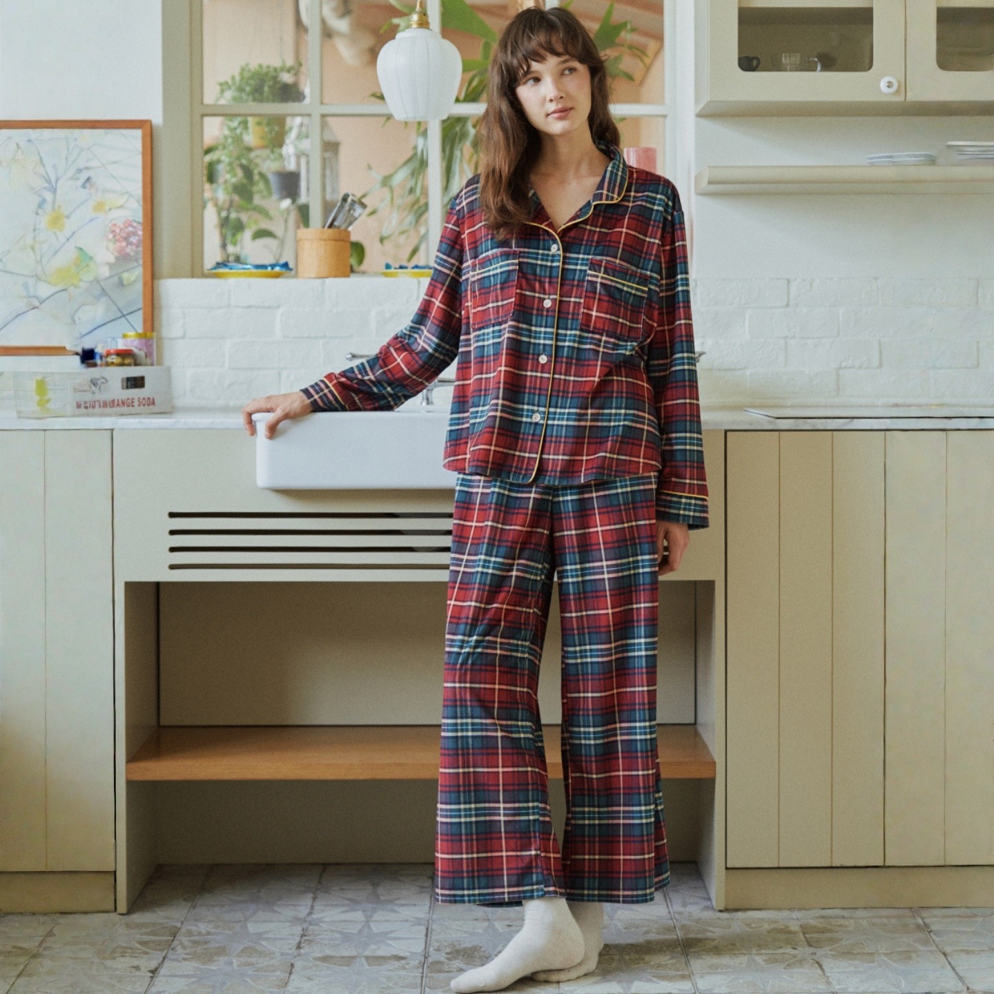 ULLALA韩国情侣法兰绒家居服女