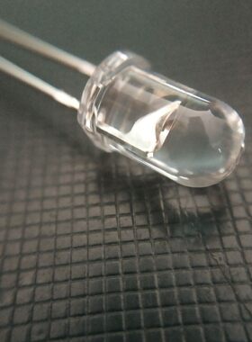 5MMLED红外二极管10颗红外线发光发射强信号接收管圆头有边940nm