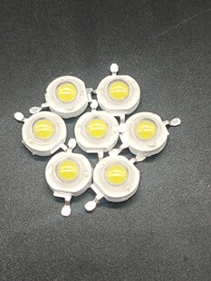 100颗LED灯珠0.5瓦高亮大功率1瓦单灯cob光源白光暖白发光二极管