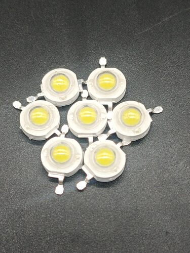 100颗LED灯珠0.5瓦高亮大功率1瓦单灯cob光源白光暖白发光二极管