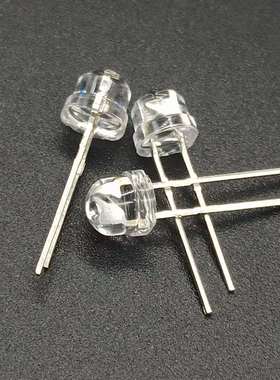 1000颗F5/5mm草帽型LED灯珠发光二极管红色黄光蓝色绿色头盔钢盔