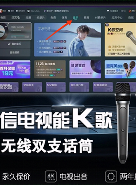 海信电视K歌话筒麦克风Hisense/旗舰款无线TCL雷鸟Vidda激光电视