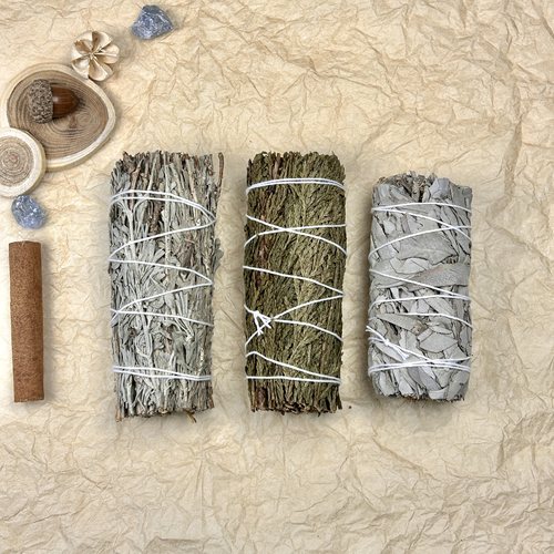 加州进口精选野生白鼠尾草蓝鼠尾草雪松整捆干草熏香