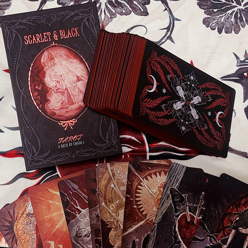 原装正版猩红与黑塔罗牌  Scarlet&Black Tarot 繁星与花园新作