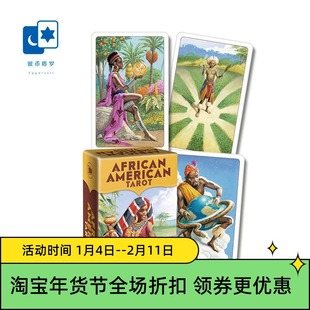 进口正版美洲非裔塔罗牌迷你版Mini African AmericanTarot非洲人
