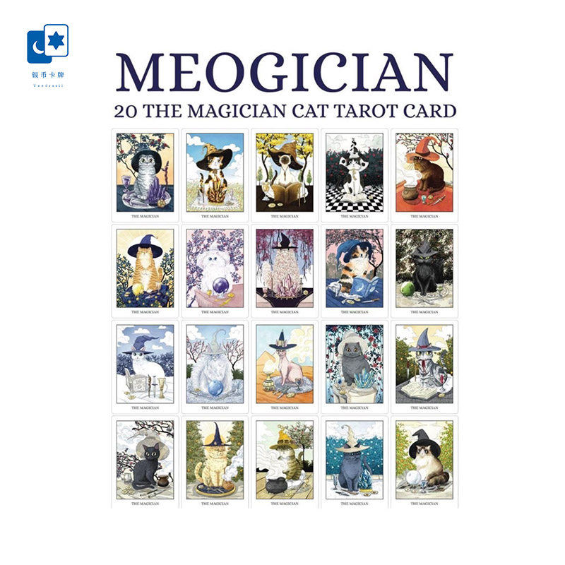 进口正版 魔术师口袋系列 20 The Meogician Cat Tarot 泰国卡牌