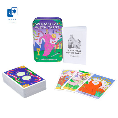 进口正版 异想天开塔罗牌 Whimsical Witch Tin 桌游卡牌