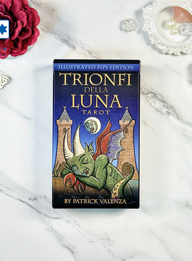原装正版复古墨水版邪月塔罗牌 Trionfi Della Luna 异月桌游卡牌