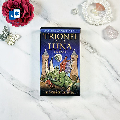进口正版复古墨水版邪月塔罗牌 Trionfi Della Luna 异月桌游卡牌