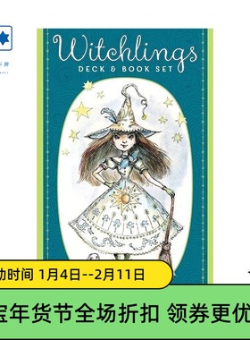 进口正版 实用魔力神谕卡 Witchlings Deck & Book Set 桌游卡牌