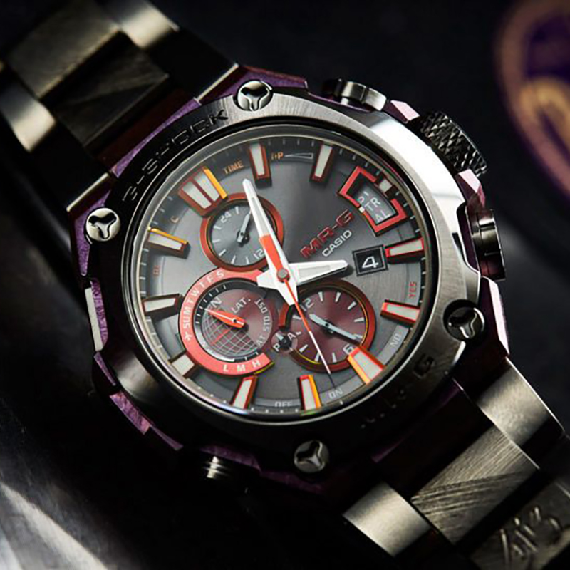卡西欧限量手表男限定mrg-g2000ga-1a月山钛合金蓝宝石光能蓝牙表