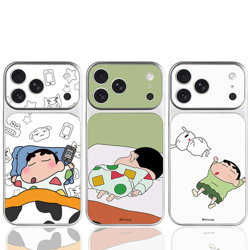 睡觉小新小白新款适用苹果17pro手机壳iPhone18max16小米17华为mate70pura90K80nova15荣耀400x300findx9Y300