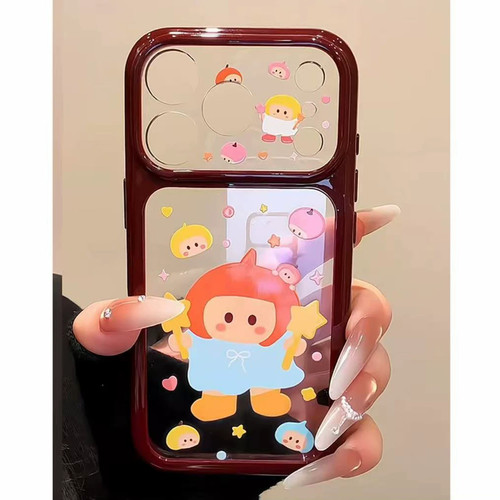 呆萌星星棒女孩新款适用苹果17promax手机壳iPhone18pro小米15华为mate70pura80K90reno16荣耀500x300nova14