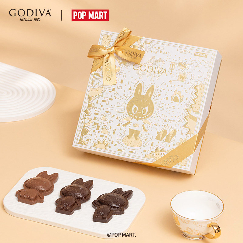 【惊喜联名】GODIVA 歌帝梵拉布布联名款立体礼盒 可可黑巧克力