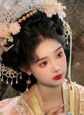 古风扇形发梳发簪发夹侧夹