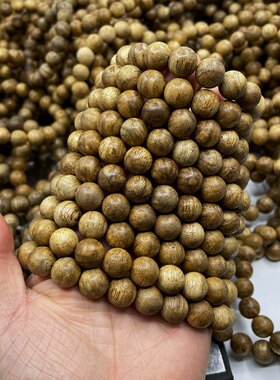 早年车制正产区达拉干黄油黑油沉香花珠10MM19颗7克左右清凉乳香