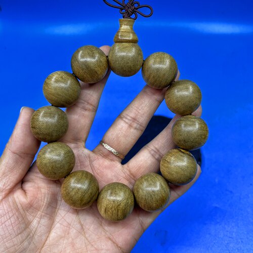 正区达拉干老料天然沉香男士手串佛珠20MM12颗重28克清凉乳香味