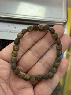 沉水级舍利子5MM随行单圈电白绿棋沉香手串手链保真奇楠女款礼品
