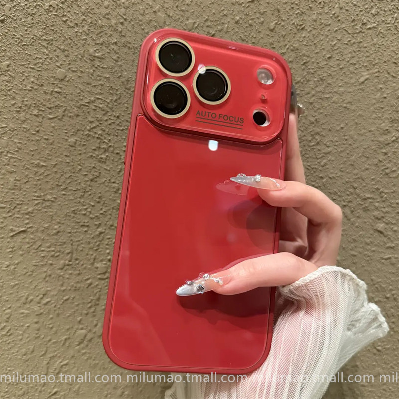 巨显白~高级复古红色玻璃镜头膜适用iPhone17pro苹果15手机壳16ProMax新款13全包12男女11情侣14防摔ProMax套,3C数码配件,手机保护套/壳,淘宝优惠券,粉丝福利购,淘宝优惠卷