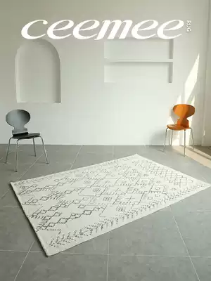 (Aoyama Meiku) original design Moroccan carpet plush Nordic living room bedroom bedside INS Wind