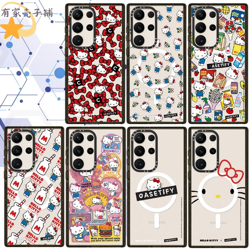 CASE Hellokitty猫 手机壳亚克力磁吸magsafe适用于三星S25ultra/S25/S24/S23ultra防摔保护壳可爱卡通高级