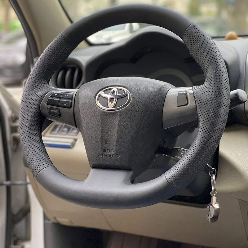 RAV4荣放卡罗拉真皮方向盘套