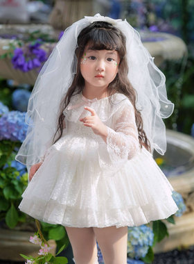 女童春夏蓬蓬公主裙花童婚纱