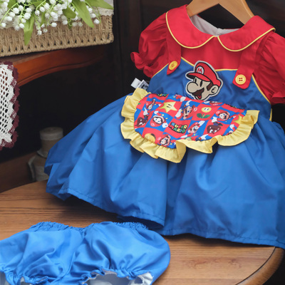 女童套装卡通夏季连衣裙