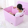 Footlocker Storage box Plastic Outsize capacity Storage box Roller Plastic box thickening Car Toys