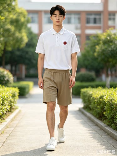 广州市旅游商务职业学校校服旅游学校夏装短袖上衣索罗纳凉感面料