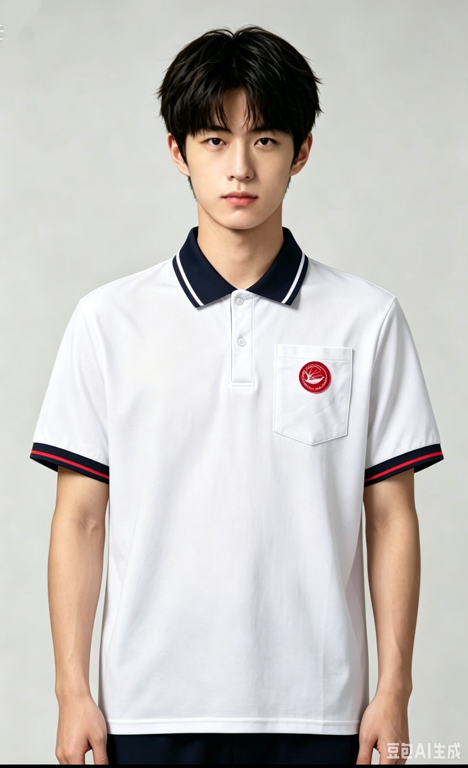 广州协和中学校服学生夏装短袖上衣协和初中高中校服图片