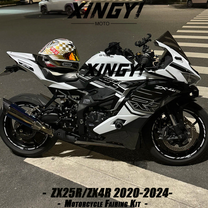适用于川崎ZX25R ZX4R 20-24款 全车外壳 黑白KRT版画 包围整流罩