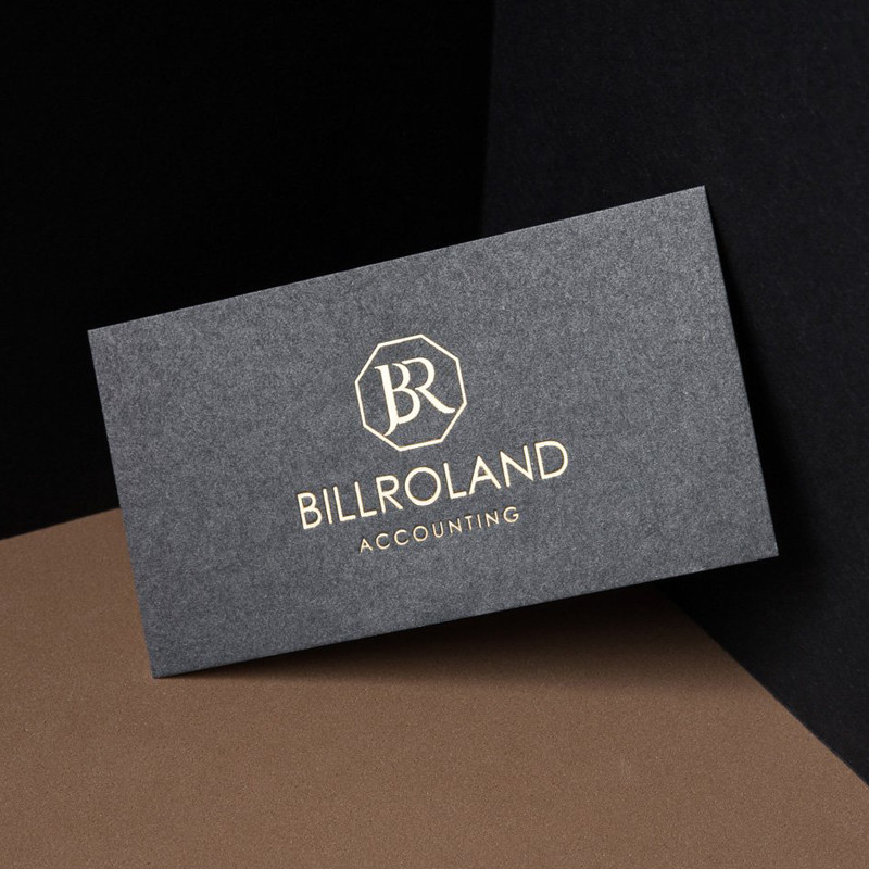 对裱曜石黑白卡高档名片制作压痕烫金免费设计创意印刷压痕个性定