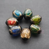 Украшение-шарик, аксессуар, аксессуары, многоцветные бусины, 17×11мм