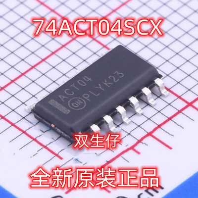 74ACT04SCX  74ACT04丝印 封装SOP14 仙童 全新原装逻辑IC 反相器